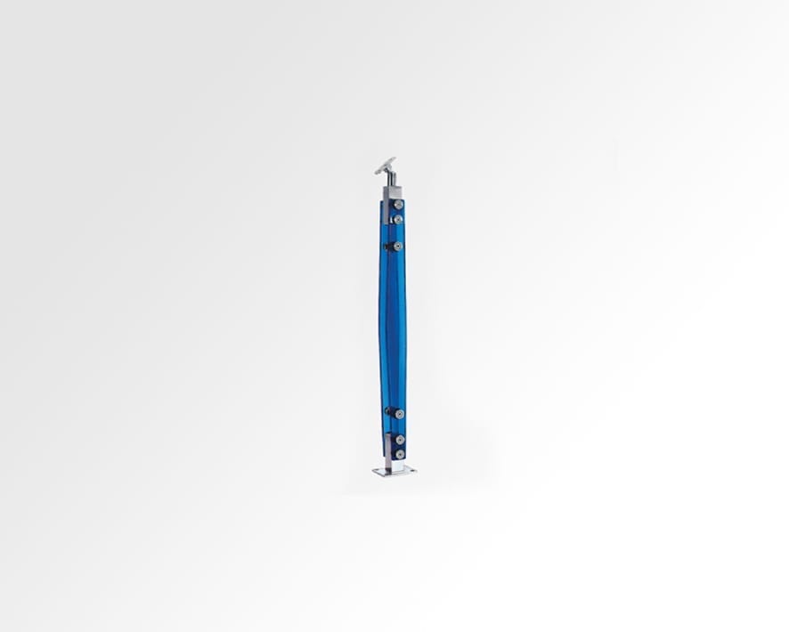 Godrej Blue Acrylic Railings with Wire Inbound Locator