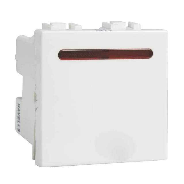 Havells 32 A DP With Indicator Switch Coral Series - Switches White
