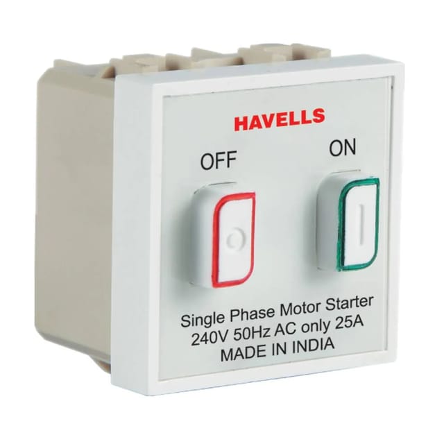 Havells 25 A Motor Starter  Coral Series - Motor Starter & Mini MCB White