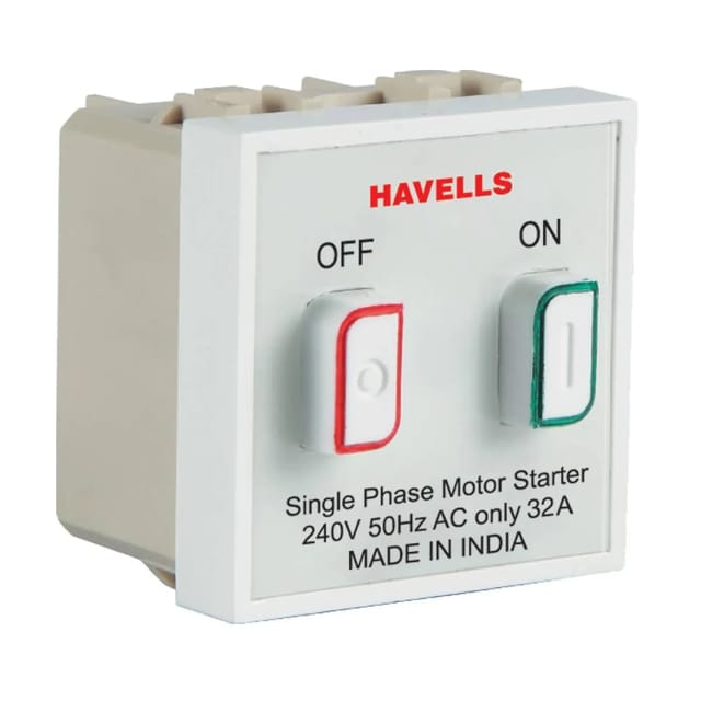 Havells 32 A Motor Starter  Coral Series - Motor Starter & Mini MCB White