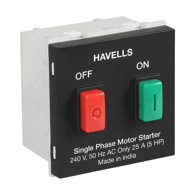 Havells 25 A Motor Starter  Fabio Series - Motor Starter & Mini MCB Velvet Black