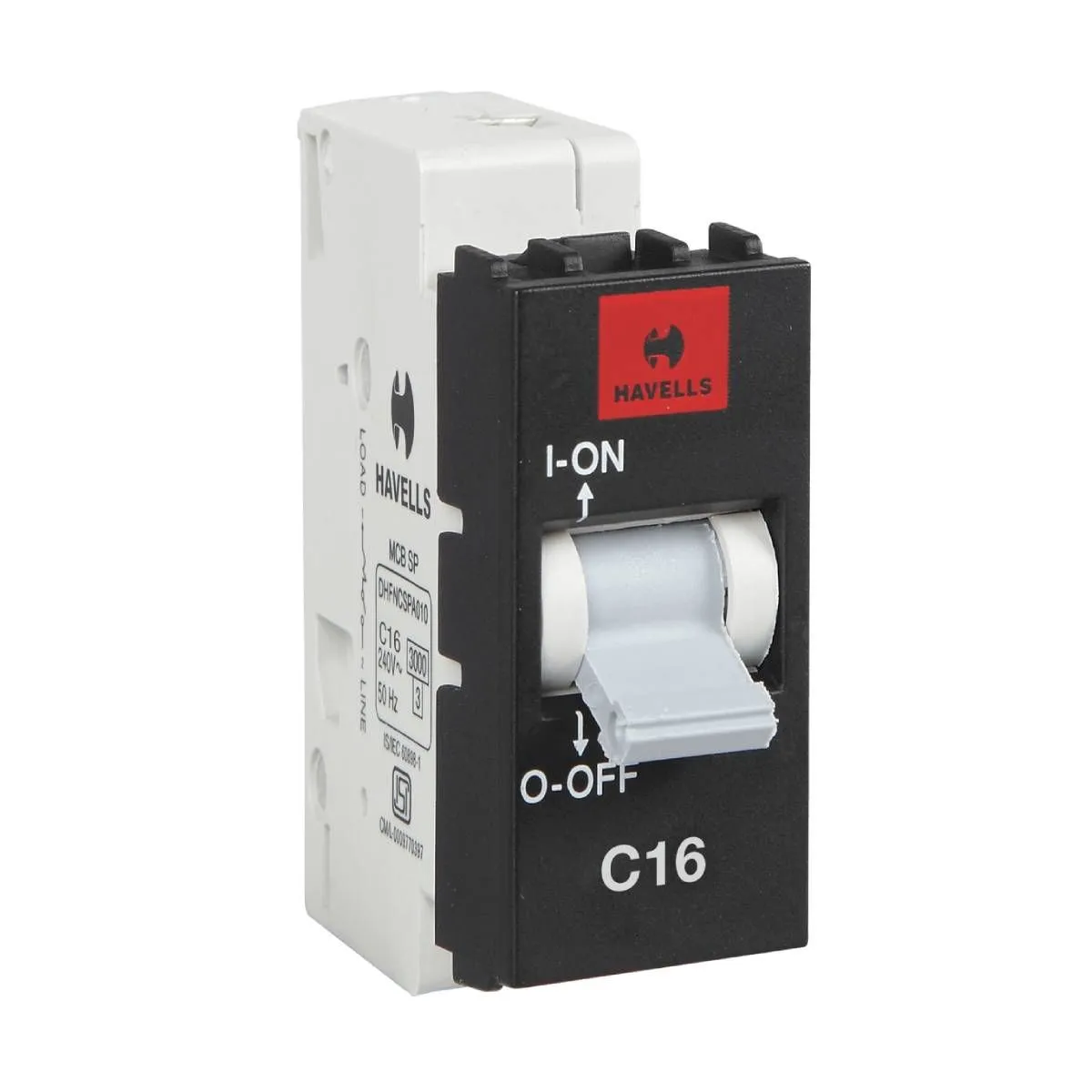 Havells 16 A SP 'C' MINI MCB  Fabio Series - Motor Starter & Mini MCB Velvet Black