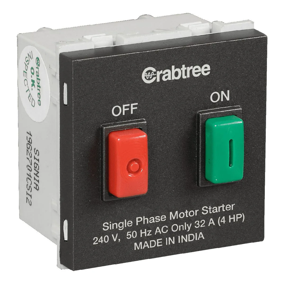 Havells 32A Motor starter  Mini MCB & Motor Starter Grey