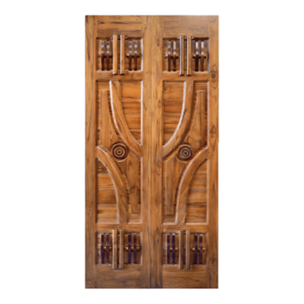 Trinox Solid Teak wood Doors IW 51 Wooden Doors
